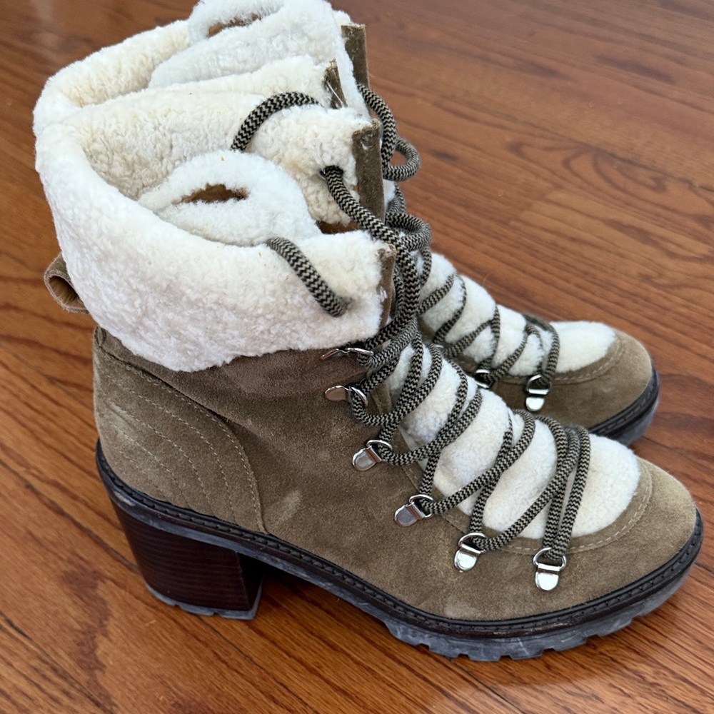 Marc Fisher Brown Suede Winter Boots